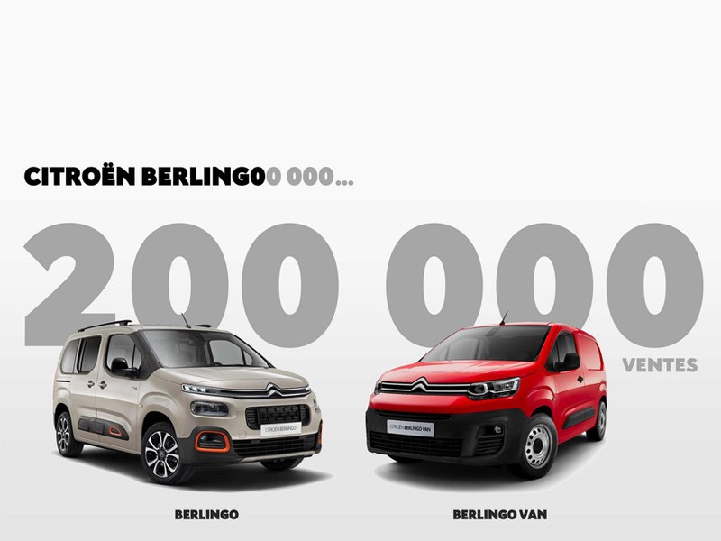 Citroën Berlingo: al 200.000 verkochte exemplaren