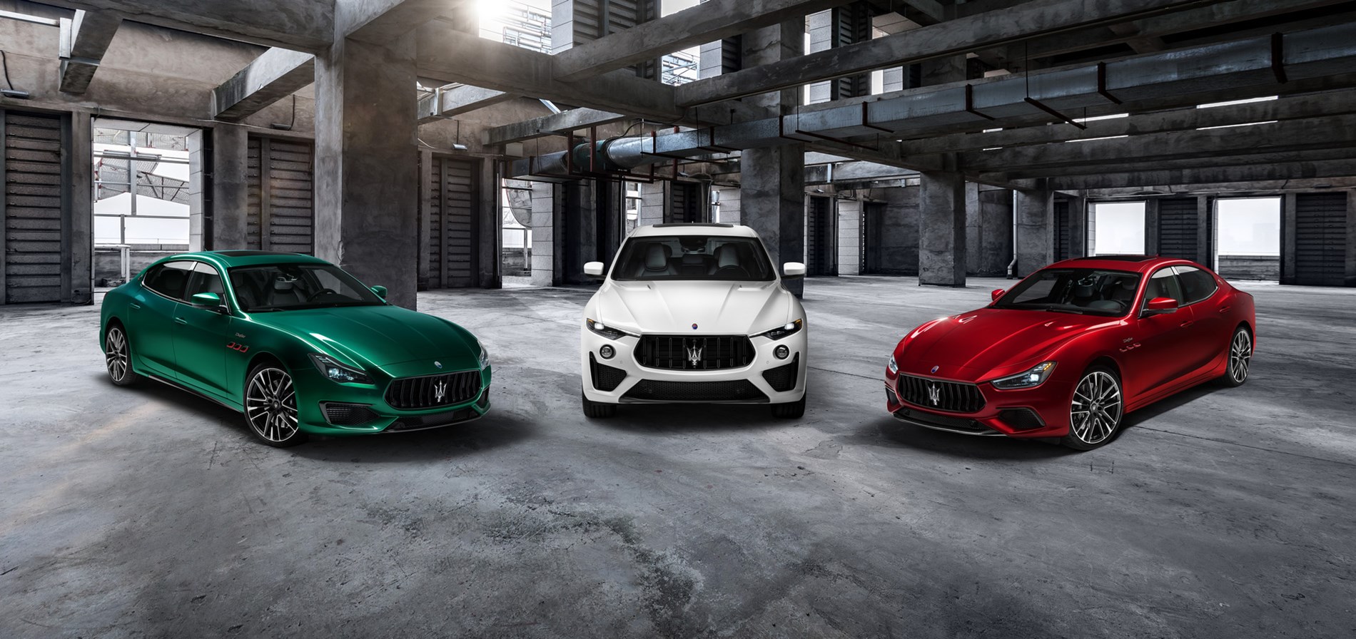 With the new Trofeo collection, Ghibli and Quattroporte are transformed into Maserati super-sedans