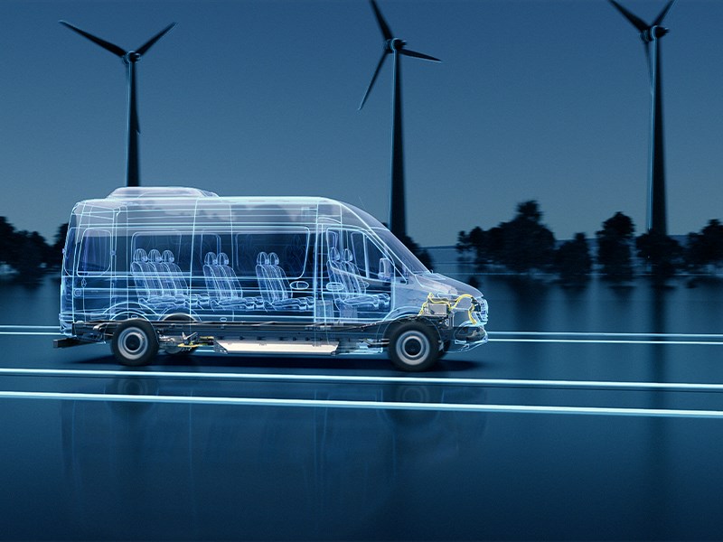 Volgende generatie eSprinter van Mercedes-Benz Vans op nieuw 'Electric Versatility Platform'