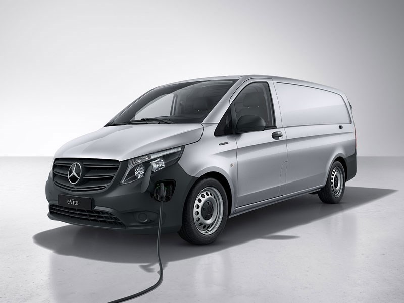 Van Houdt Nieuwe Mercedes-Benz eVito Gesloten Bestelwagen met grotere accu 